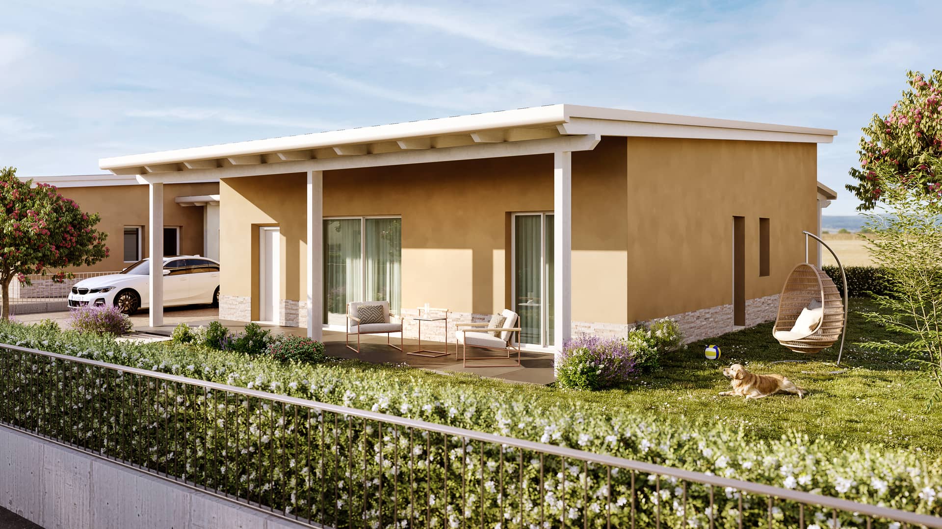 Render esterno NovaGreg — vista d'insieme