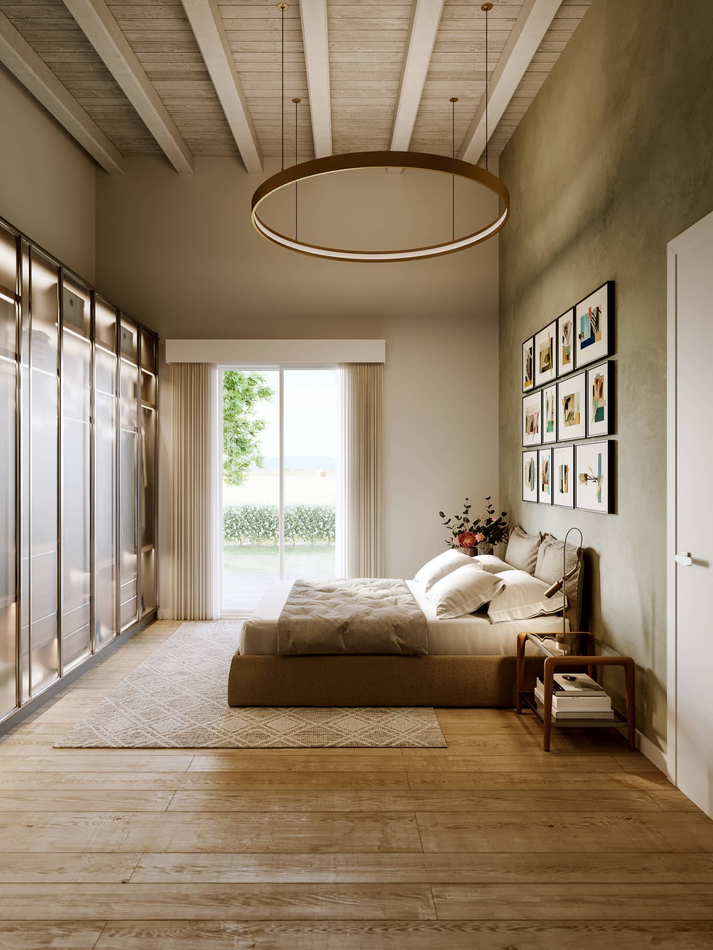 Render interni NovaGreg — dettaglio spazi