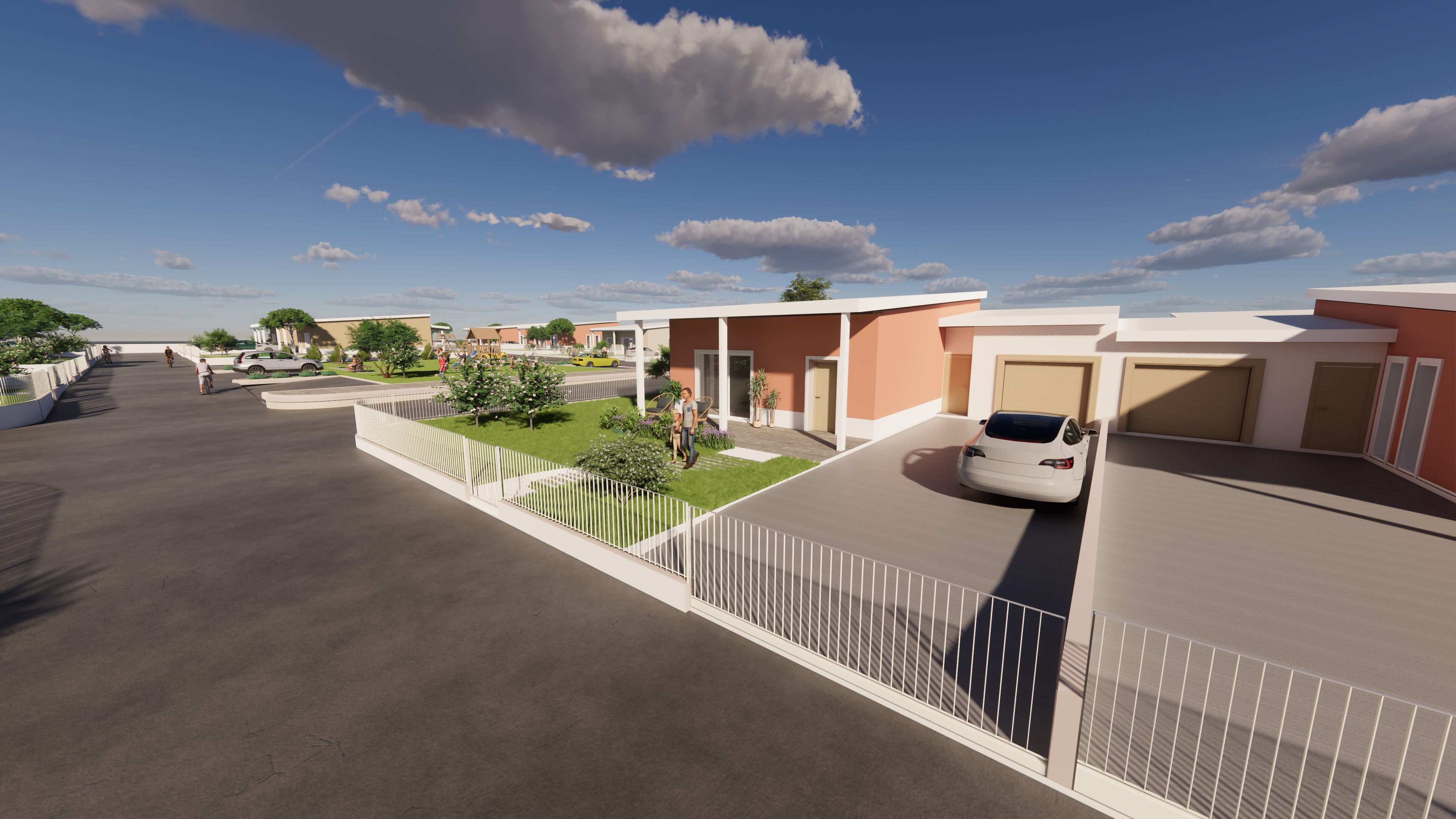 Render esterno villette NovaGreg